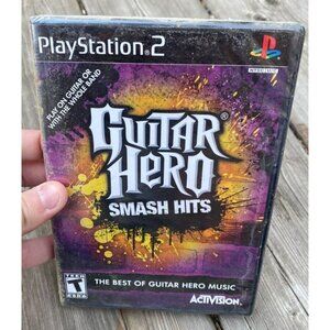 Sony Playstation 2 PS2 GUITAR HERO SMASH HITS FACTORY SEALED Brand New BLACK